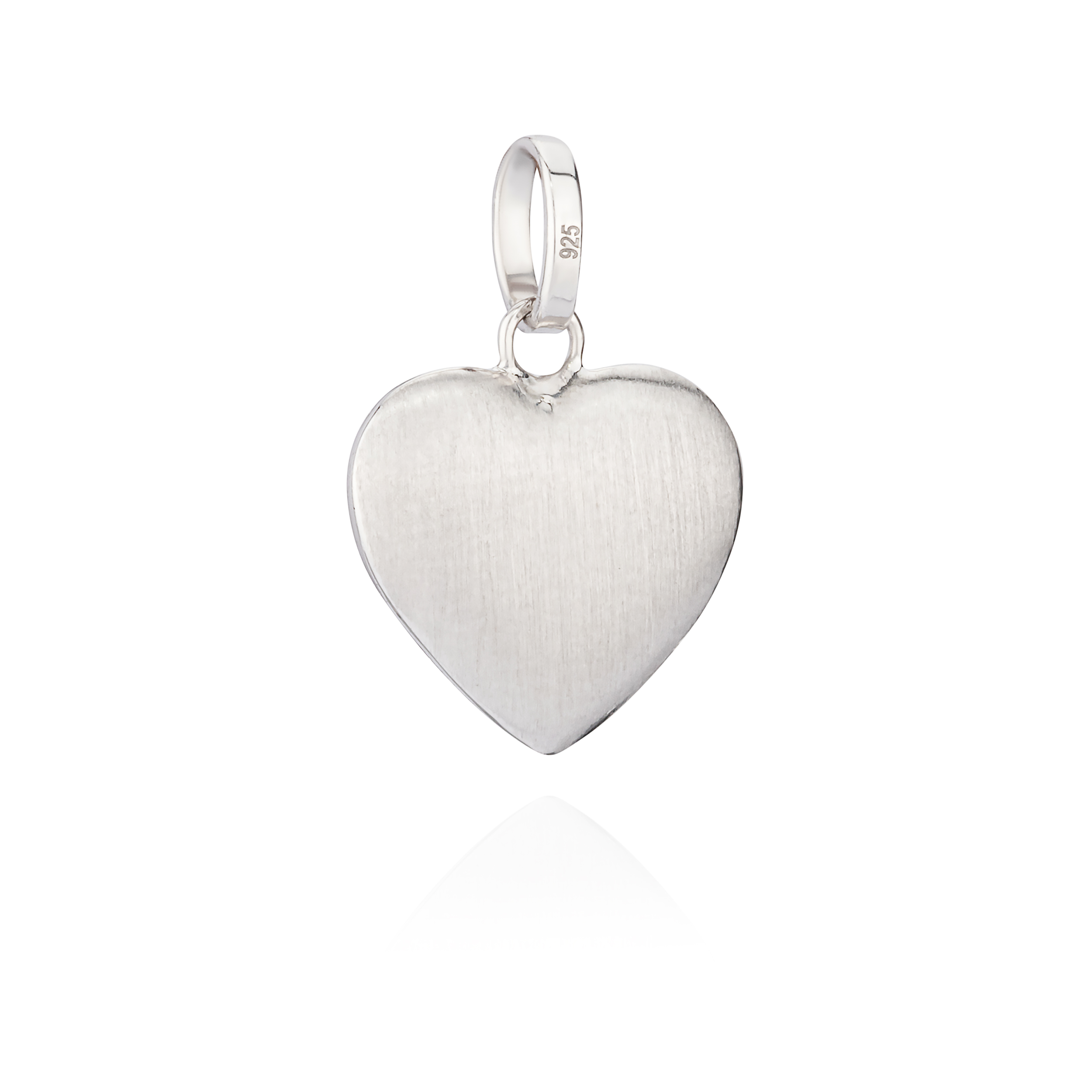 glanz-matt kleines 925 | Kettenanhänger Herz anlaufgeschützt Amulett eBay Silber