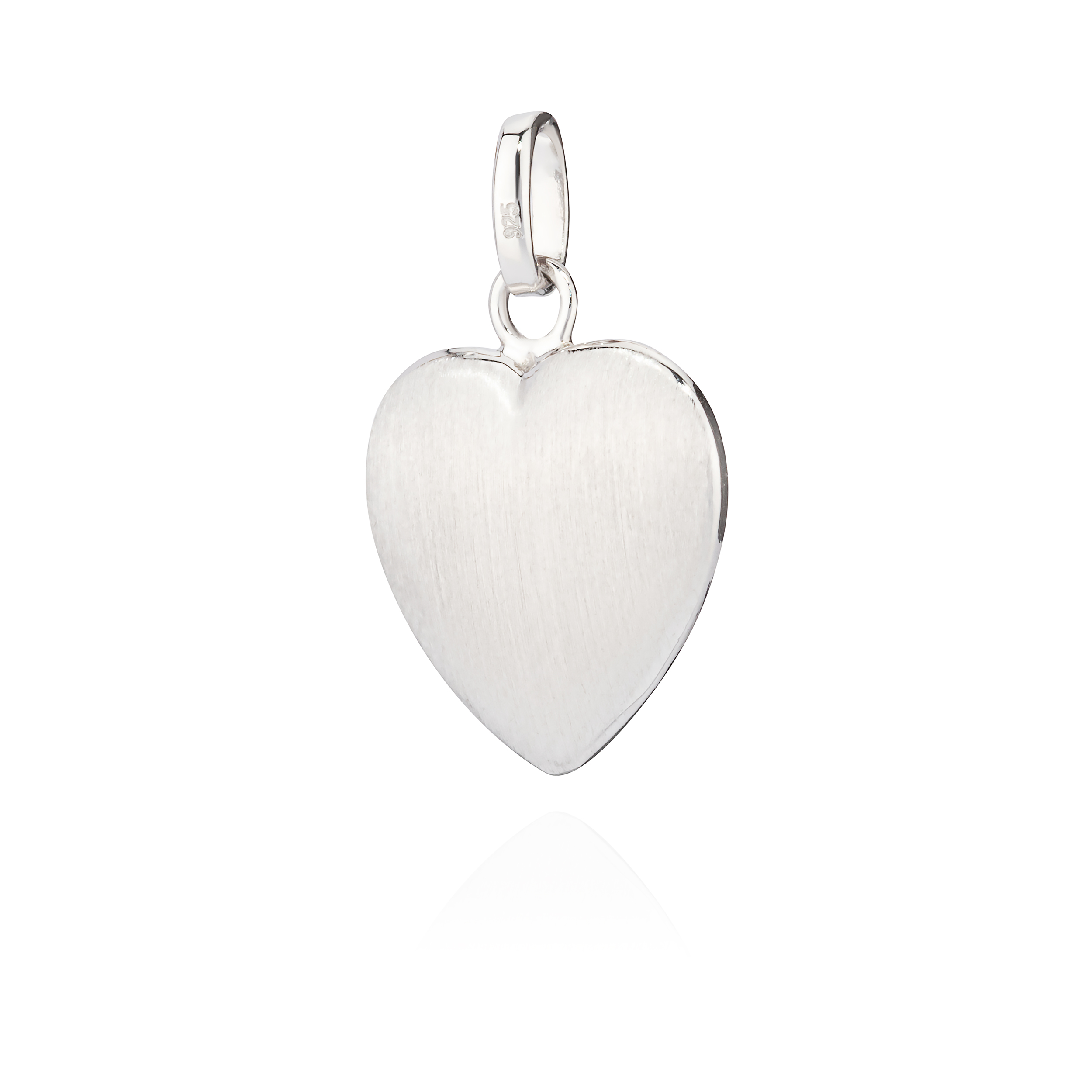 Silber glanz-matt Amulett Kettenanhänger Herz eBay anlaufgeschützt 925 kleines |